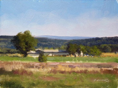 Ferme des Mazans Ζωγραφική με τίτλο "Ferme des Mazans" από Pascal Giroud, Αυθεντικά έργα τέχνης, Λάδι