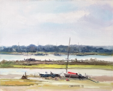 Malerei mit dem Titel "Morbihan" von Pascal Giroud, Original-Kunstwerk, Öl