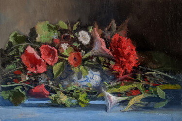 Malarstwo zatytułowany „September Flowers” autorstwa Pascal Giroud, Oryginalna praca, Olej