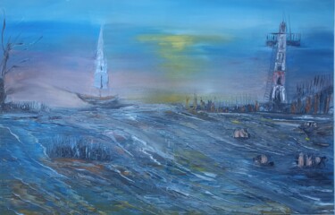 Pintura titulada "marina1" por Pascal Jung, Obra de arte original, Oleo