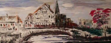 Painting titled "Strasbourg petite F…" by Pascal Jung, Original Artwork, Oil