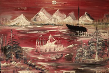 Pittura intitolato "Sweet dream" da Pascal Jung, Opera d'arte originale, Olio