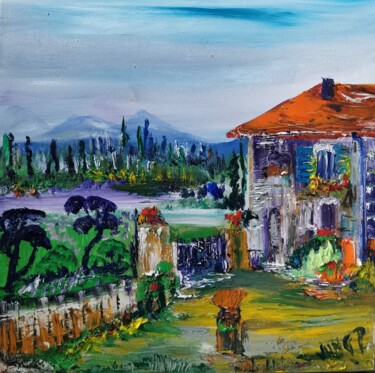Malerei mit dem Titel "En Provence 2" von Pascal Jung, Original-Kunstwerk, Öl