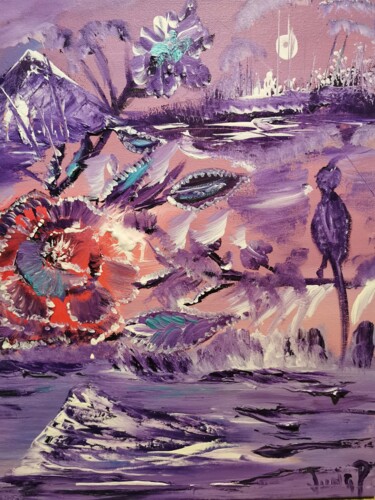 Pittura intitolato "Abstract" da Pascal Jung, Opera d'arte originale, Olio