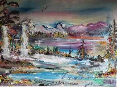 Painting titled "Lost world" by Pascal Jung, Original Artwork, Oil