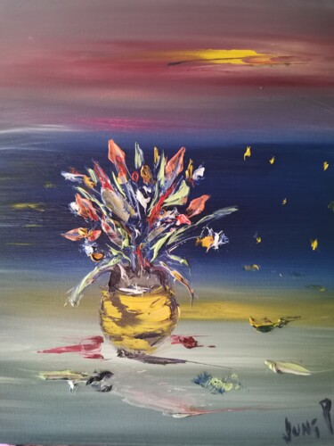 Peinture intitulée "My heart today" par Pascal Jung, Œuvre d'art originale, Huile