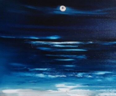 Pintura intitulada "One evening with th…" por Pascal Jung, Obras de arte originais, Óleo