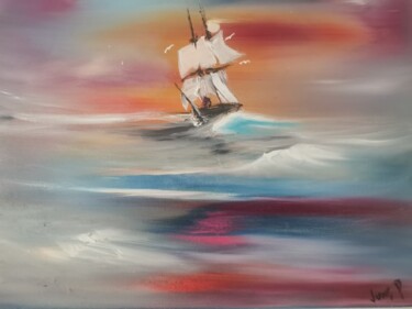 Pintura intitulada "Poseidon émotion 1" por Pascal Jung, Obras de arte originais, Óleo