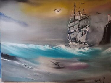 Peinture intitulée "Poseidon #6" par Pascal Jung, Œuvre d'art originale, Huile