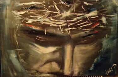 Pintura titulada "Jesus #3" por Pascal Jung, Obra de arte original, Oleo