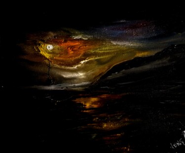 Malerei mit dem Titel "Unstoppable power" von Pascal Jung, Original-Kunstwerk, Öl