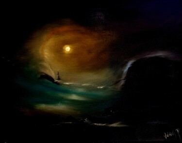 Peinture intitulée "Quelques cris dans…" par Pascal Jung, Œuvre d'art originale, Huile