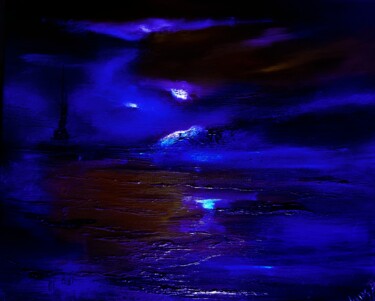 Pittura intitolato "Antartika" da Pascal Jung, Opera d'arte originale, Olio