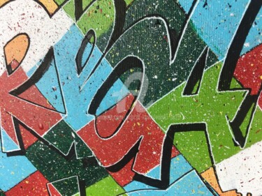 "Urban-Art Graffiti" başlıklı Tablo Pascal Kowalewski (PK29) tarafından, Orijinal sanat, Akrilik Ahşap Sedye çerçevesi üzeri…