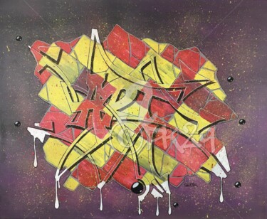 Pintura intitulada "Graffiti - Art" por Pascal Kowalewski (PK29), Obras de arte originais, Acrílico Montado em Armação em ma…