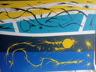 Peinture intitulée "Surf" par Pascal Lavoquet, Œuvre d'art originale, Acrylique