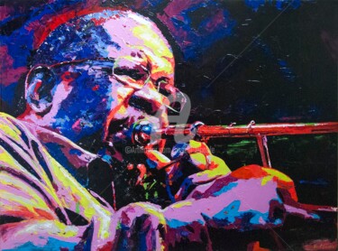 Painting titled "Fred Wesley" by Pascal Lenoble, Original Artwork, Acrylic