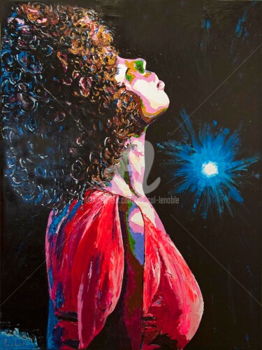 Painting titled "Diene Aida" by Pascal Lenoble, Original Artwork
