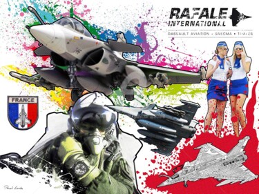 Digital Arts titled "Rafale" by Pascal Lenoble, Original Artwork