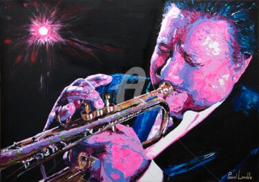 Pintura intitulada "Arturo Sandoval" por Pascal Lenoble, Obras de arte originais, Acrílico