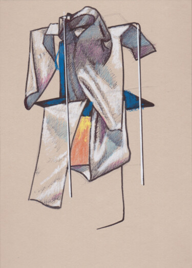 "Paréidolie-19" başlıklı Resim Pascal Maestri tarafından, Orijinal sanat, Tükenmez kalem