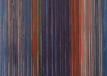 Ζωγραφική με τίτλο "Colorepoxy" από Pascal, Αυθεντικά έργα τέχνης, Χρωστικές ουσίες Τοποθετήθηκε στο Ξύλινο φορείο σκελετό