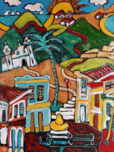 Painting titled "Vers Puerto Angel" by Pascal Milcendeau, Original Artwork, Acrylic