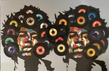 Peinture intitulée "HENDRIX" par Pascal Petit, Œuvre d'art originale, Bombe aérosol