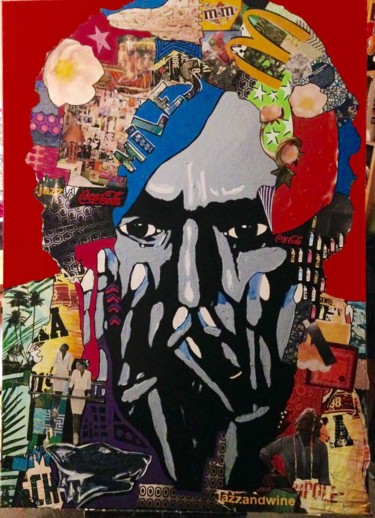 Pittura intitolato "Miles Davis" da Pascal Petit, Opera d'arte originale, Acrilico