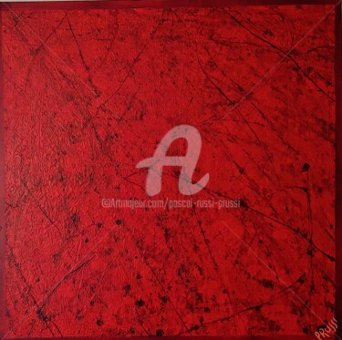 Painting titled "RED 2018" by Pascal Russi (PRussi), Original Artwork, Acrylic