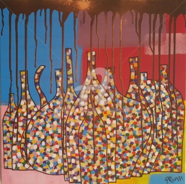 Malerei mit dem Titel "12L'addiction -peut…" von Pascal Russi (PRussi), Original-Kunstwerk, Acryl