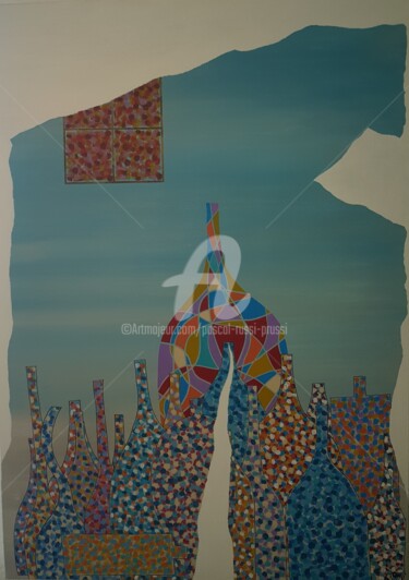 Peinture intitulée "4-Addictions - Les…" par Pascal Russi (PRussi), Œuvre d'art originale, Acrylique