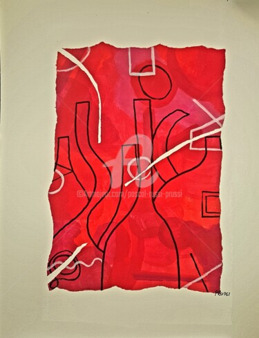 Peinture intitulée "7. Addiction-Déchir…" par Pascal Russi (PRussi), Œuvre d'art originale, Acrylique