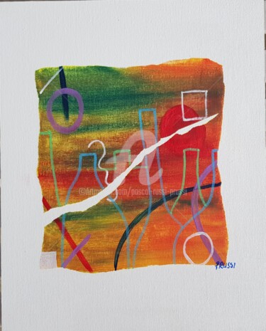 Painting titled "12-Addiction- Déchi…" by Pascal Russi (PRussi), Original Artwork, Acrylic