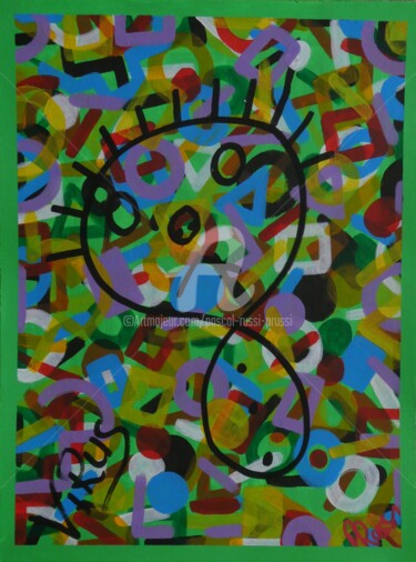 Painting titled "4. Virus 2020 et ap…" by Pascal Russi (PRussi), Original Artwork, Acrylic