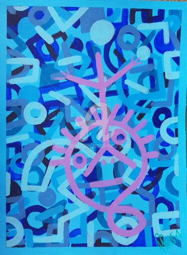 Painting titled "6. Virus 2020 et ap…" by Pascal Russi (PRussi), Original Artwork, Acrylic
