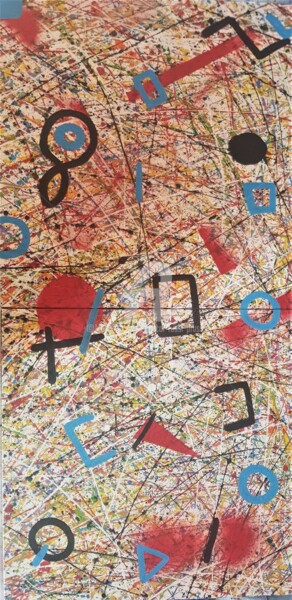 Peinture intitulée "2 - Sans titre Dipt…" par Pascal Russi (PRussi), Œuvre d'art originale, Acrylique