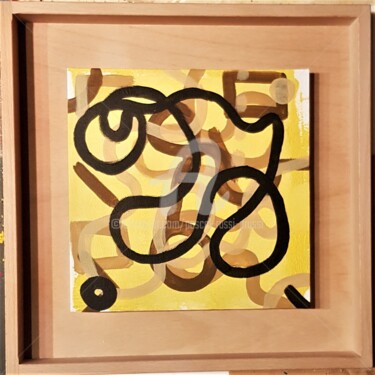 Painting titled "2-Le confinement. L…" by Pascal Russi (PRussi), Original Artwork, Acrylic Mounted on Other rigid panel