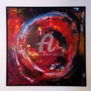 Painting titled "1 -Dans un monde ag…" by Pascal Russi (PRussi), Original Artwork, Acrylic Mounted on Wood Stretcher frame