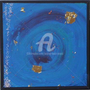 Painting titled "5-Dans un monde agi…" by Pascal Russi (PRussi), Original Artwork, Acrylic Mounted on Wood Stretcher frame