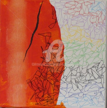 Malerei mit dem Titel "À votre santé 7" von Pascal Russi (PRussi), Original-Kunstwerk, Acryl