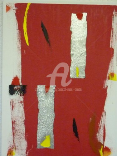Painting titled "Aluminium" by Pascal Russi (PRussi), Original Artwork, Oil