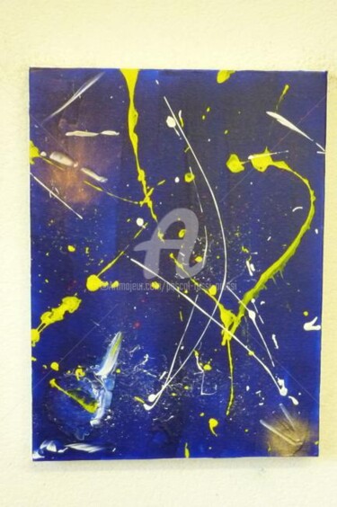 Peinture intitulée "Le jaune lui va à r…" par Pascal Russi (PRussi), Œuvre d'art originale, Huile