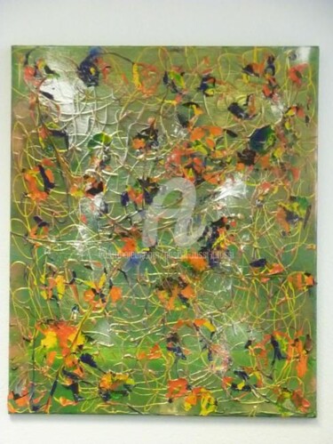 Картина под названием "Oh vert dose" - Pascal Russi (PRussi), Подлинное произведение искусства, Масло