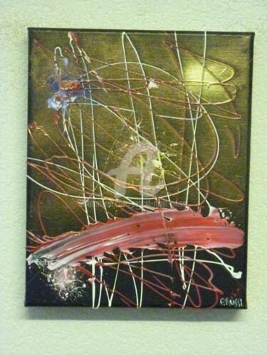 Malerei mit dem Titel "La Symphonie en O" von Pascal Russi (PRussi), Original-Kunstwerk, Öl