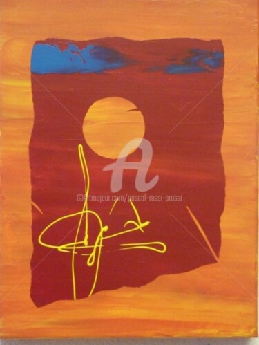 Pintura titulada "Sur un air de blues" por Pascal Russi (PRussi), Obra de arte original, Oleo