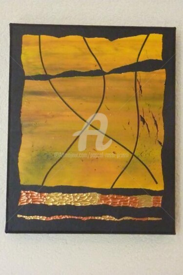 Painting titled "Savane" by Pascal Russi (PRussi), Original Artwork, Oil