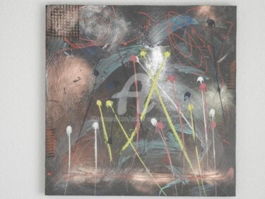 Картина под названием "Mes divagations noc…" - Pascal Russi (PRussi), Подлинное произведение искусства, Масло