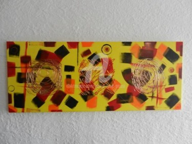 Peinture intitulée "Le trio. 2012" par Pascal Russi (PRussi), Œuvre d'art originale, Huile