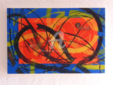 Painting titled "Chassés croisés, Be…" by Pascal Russi (PRussi), Original Artwork, Acrylic